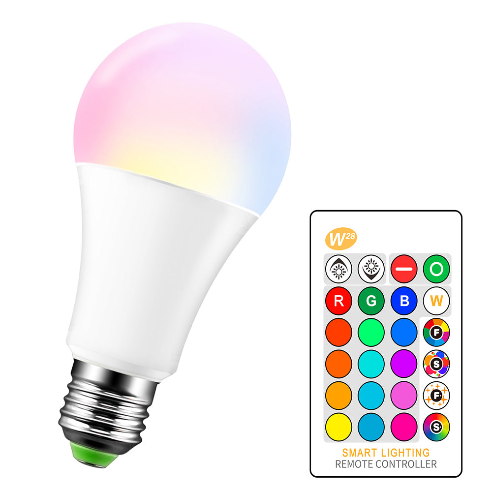RGBW LED Bulb E27 Color Changing Flash Strobe