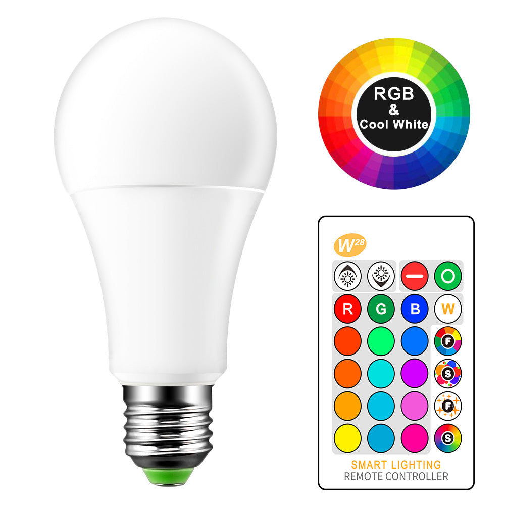 RGBW LED Bulb E27 Color Changing Flash Strobe