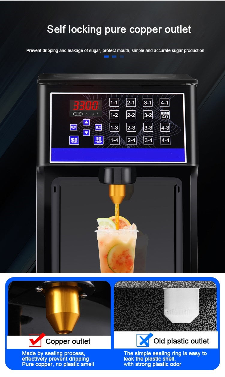 Automatic Sugar Syrup Dispenser 16 Grid Fructose Quantitative Machine