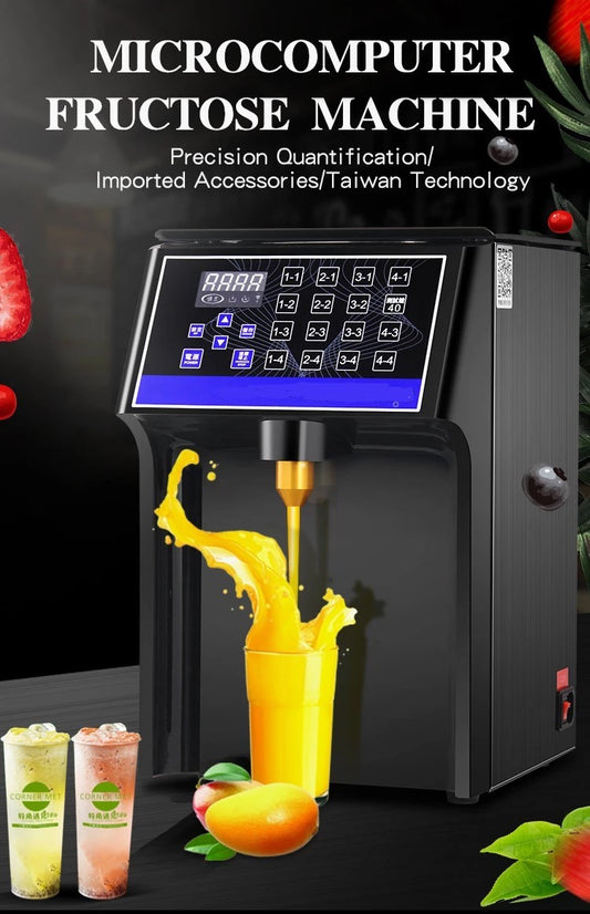 Automatic Sugar Syrup Dispenser 16 Grid Fructose Quantitative Machine