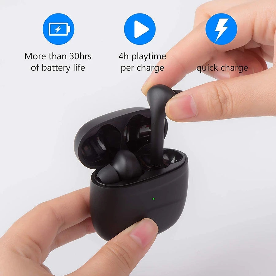 TWS Wireless Earphones Touch Control Bluetooth Headphones Waterproof