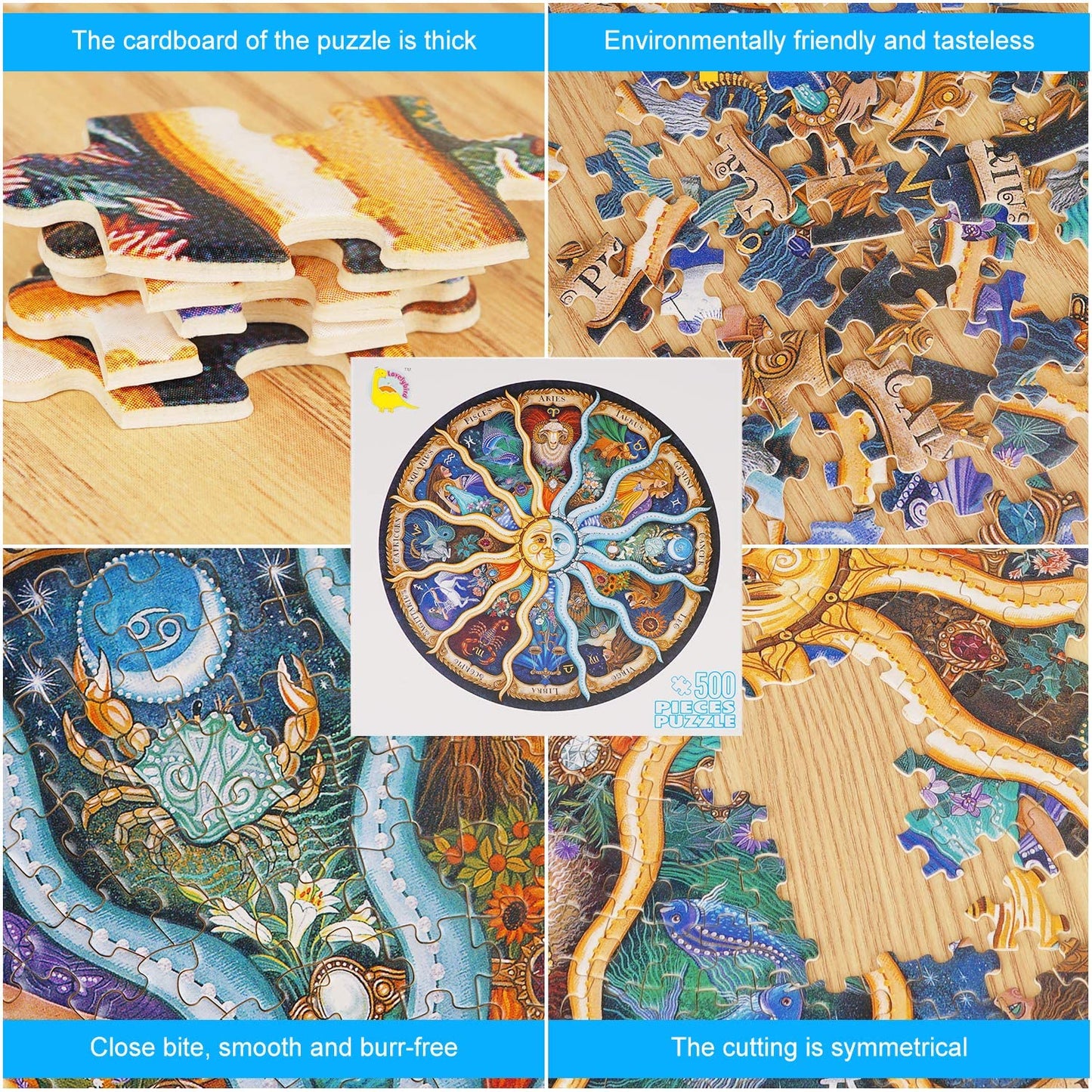 500 Pieces Horoscope Puzzles for Adults and Kids