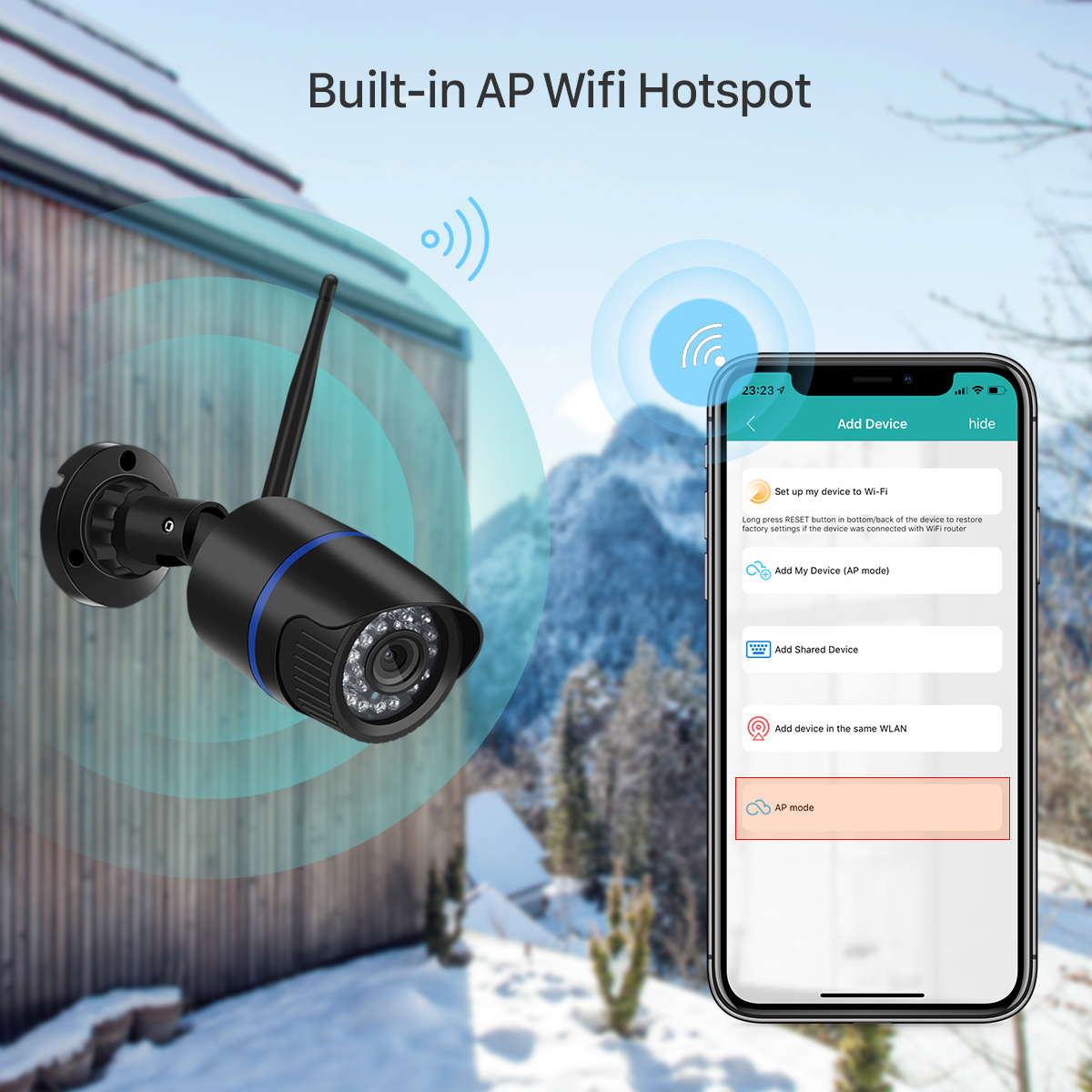1080P HD Wireless Security Indoor Outdoor Waterproof Camera