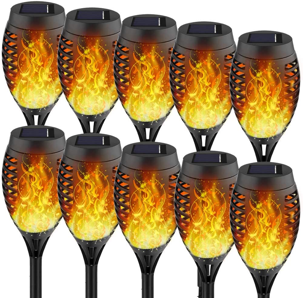 4x Pack Solar Lights Torches with Flickering Flame for Outdoors - pixibowstore