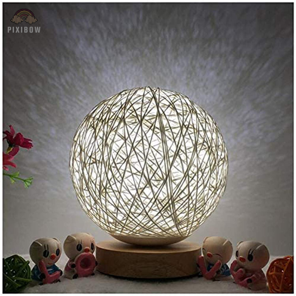 Wool Ball Themed Moon Lamp