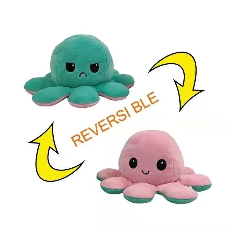 Reversible Flip Octopus Stuffed Plush Doll (30-50cm)