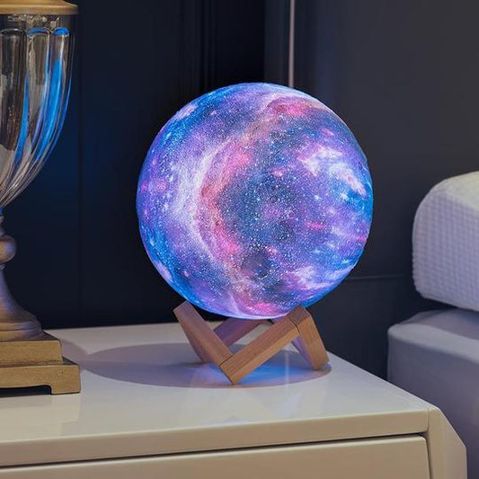 galaxy moon lamp