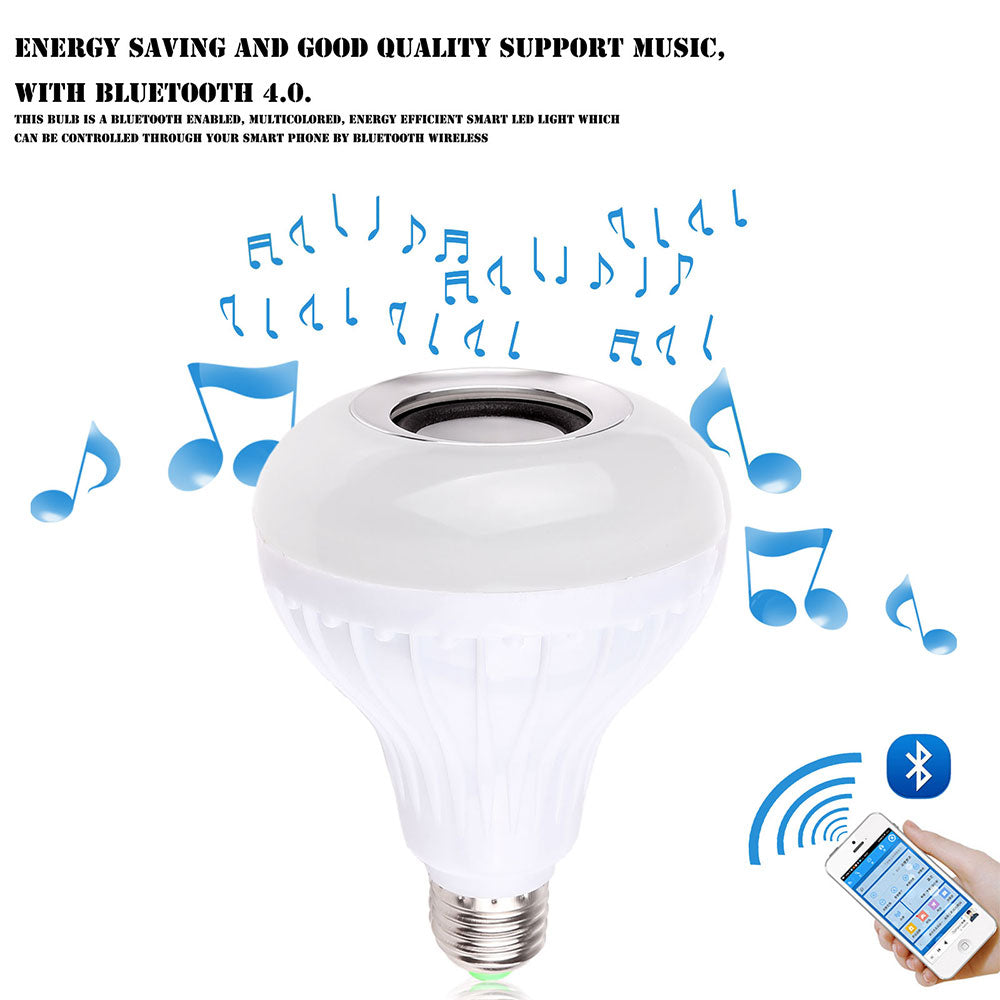 Bluetooth 4.0 Music Audio RGBW Speaker Light