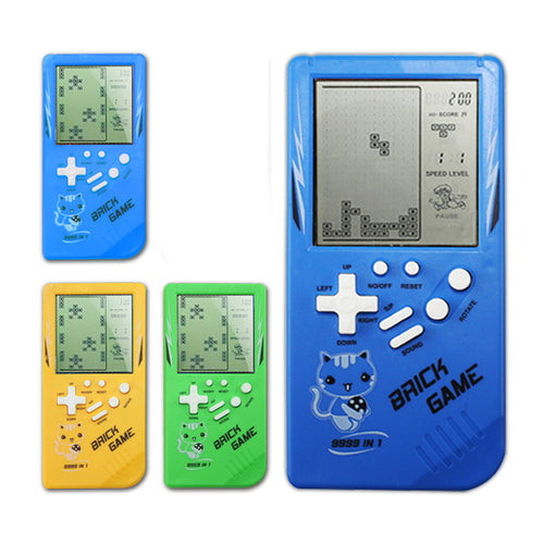 GREEN Retro Childhood Tetris Handheld Game Player - pixibowstore
