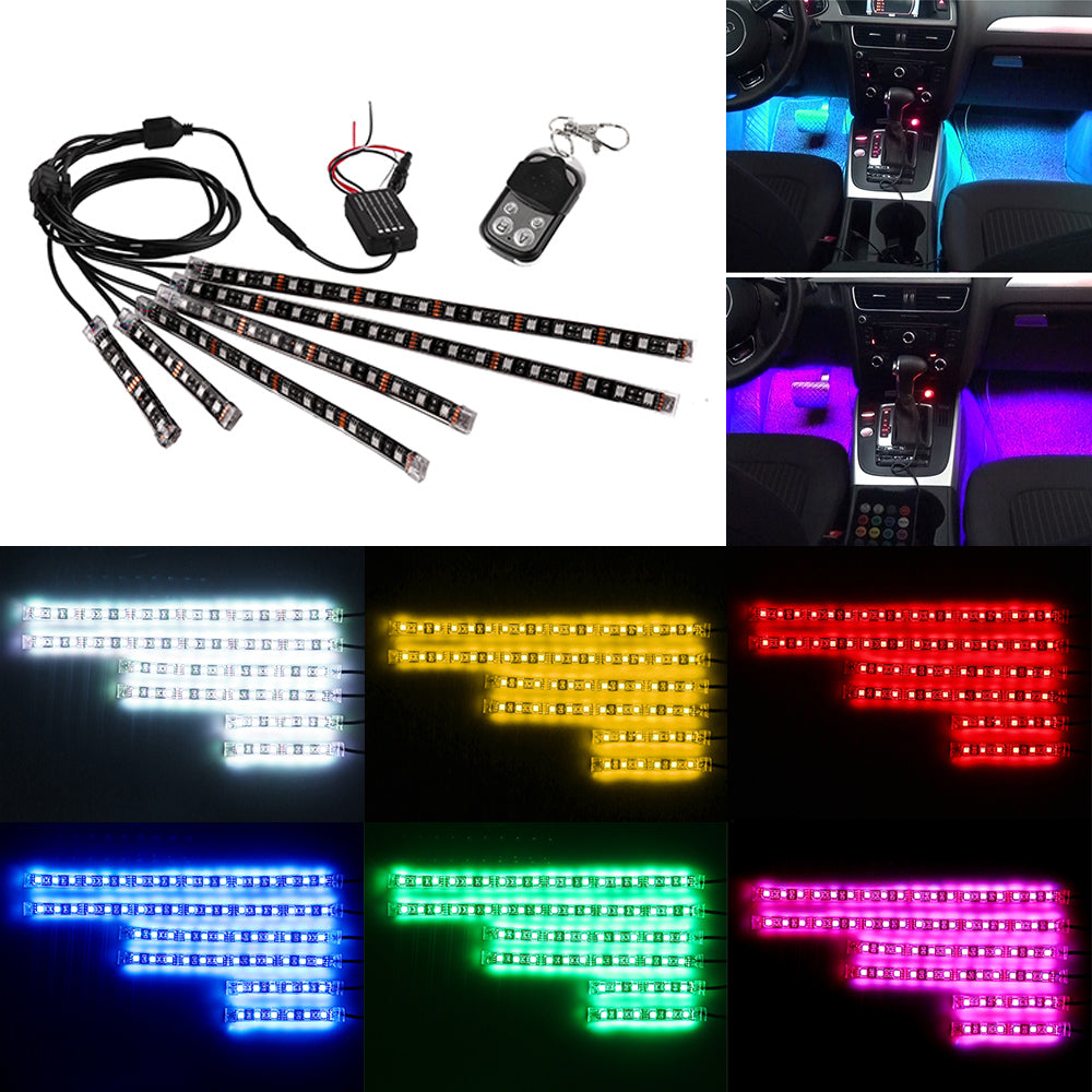 RGB Voice Control LED Car Motorcycle Glow Lights - pixibowstore