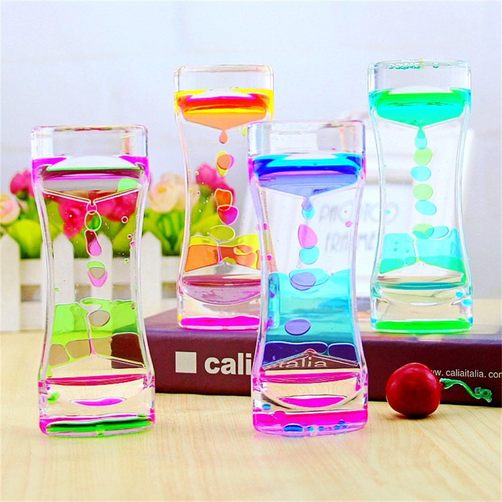 Double Color Sand Hourglasses Colorful Liquid Timer Anxiety Relief