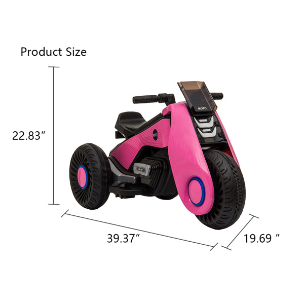 Children's Electric Motorcycle 3 Wheels Double Drive
