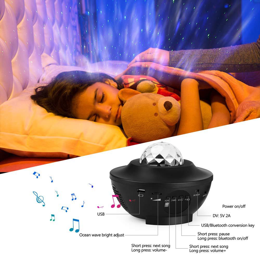 Galaxy Starry Bluetooth Night Lamp LED Star Projector Night Light - Pixibow