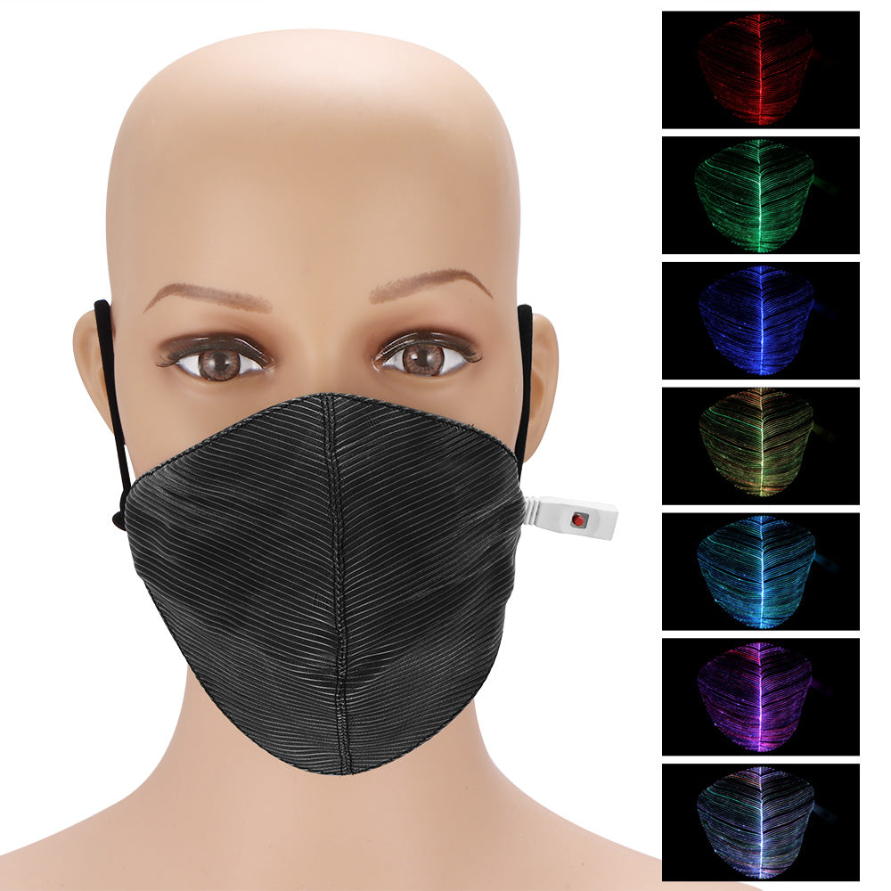 7 Colors LED Dust Rechargeable Luminous Mask - pixibowstore