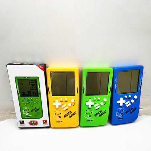 YELLOW Retro Childhood Tetris Handheld Game Player - pixibowstore