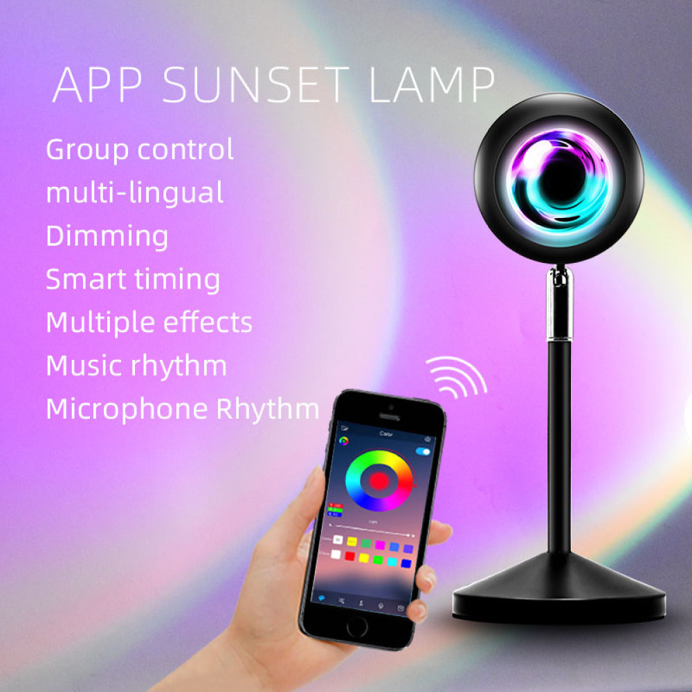 Projector APP/Remote Control Sunset Lamp Rainbow Sunset Lamp - pixibowstore
